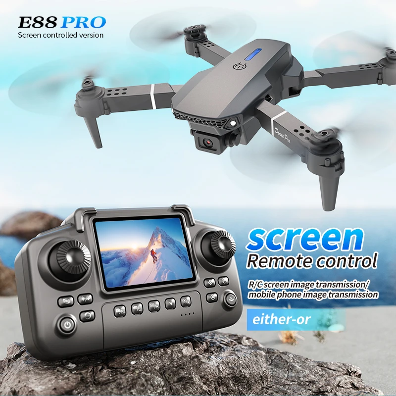 Professional E88 PRO Drone wit - Drone Camera Wide Angle 评论和价格